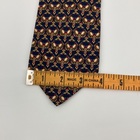 Salvatore Ferragamo Silk Quail? Bird Tie - Picture 6 of 8